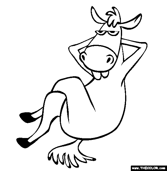 Donkey Coloring Page