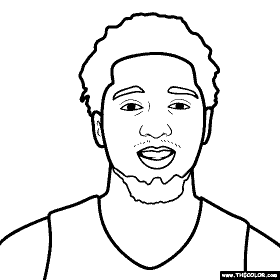 Donovan Mitchell Coloring Page