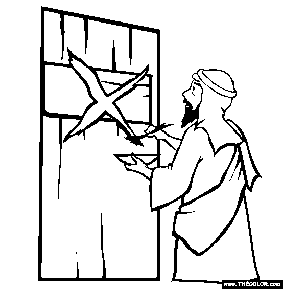 Door Markings Coloring Page