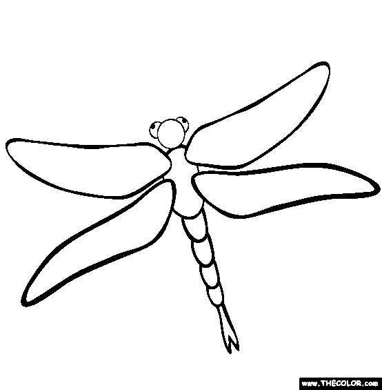 Dragonfly Coloring Page