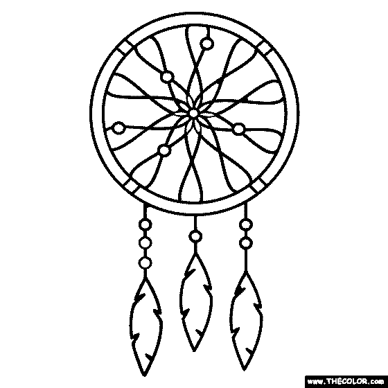 Dreamcatcher Coloring Page