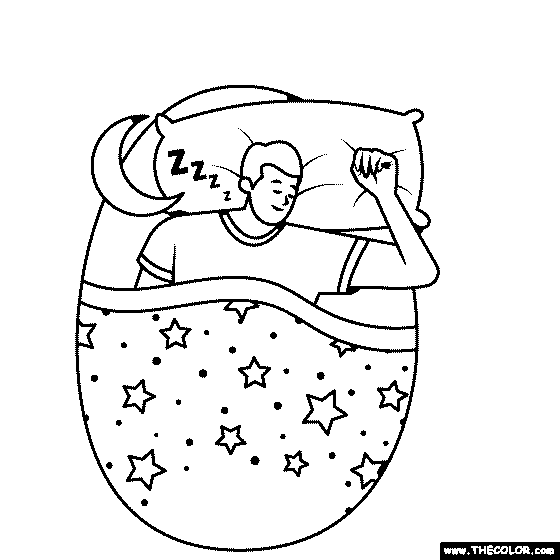 Dreaming Coloring Page