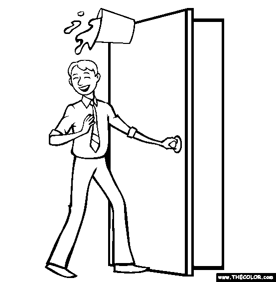 Drenched Coloring Page