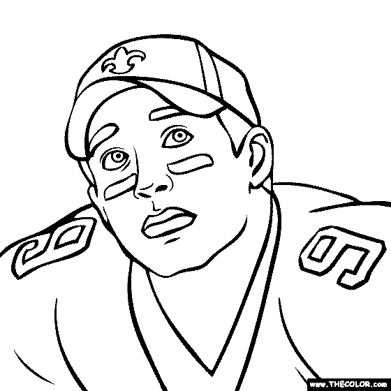 Drew Brees Coloring Page
