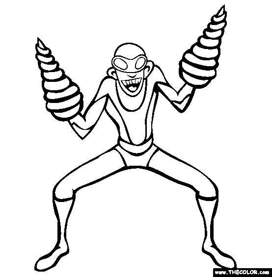 Drill Man Coloring Page