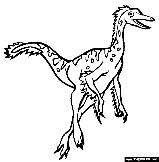 Dromiceiomimus Coloring Page