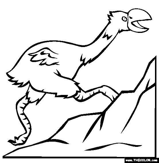 Dromornis Coloring Page