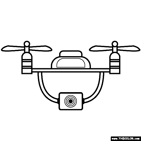 Drone Coloring Page