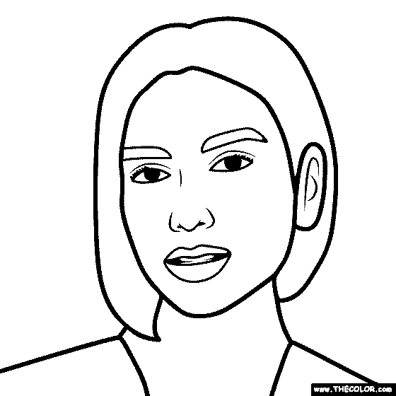 Dua Lipa Coloring Page