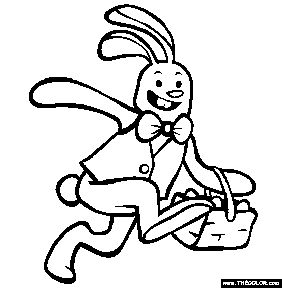 Easter Bunny Coloring Page