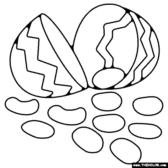 Easter Egg Candy Coloring Page