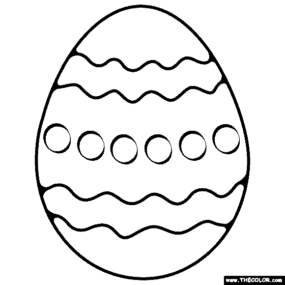 Easter Eggs Coloring Page