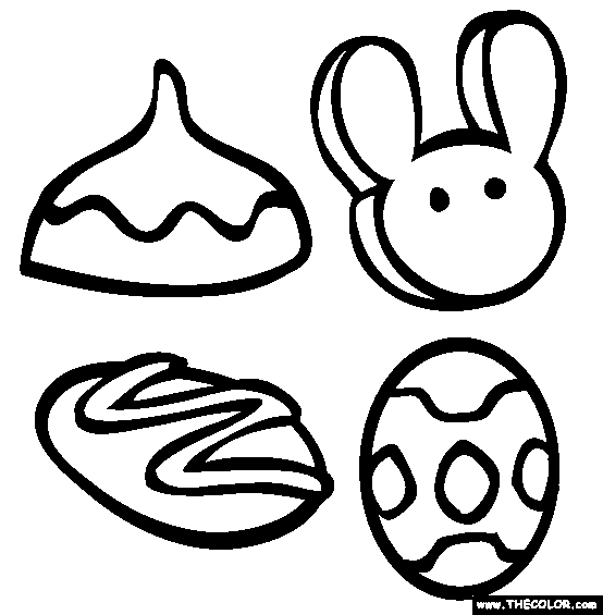 Easter Treats Coloring Page