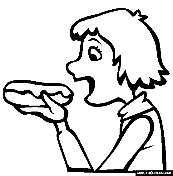 Eclair Coloring Page