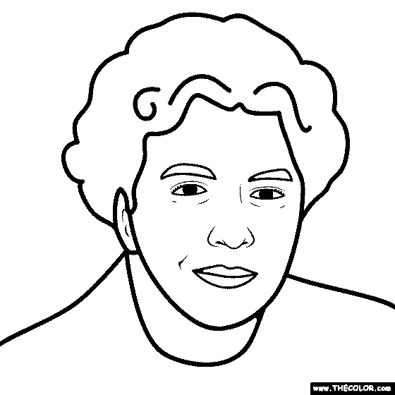 Eleanor Roosevelt Coloring Page