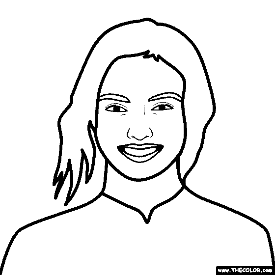 Famous Actress Coloring Pages