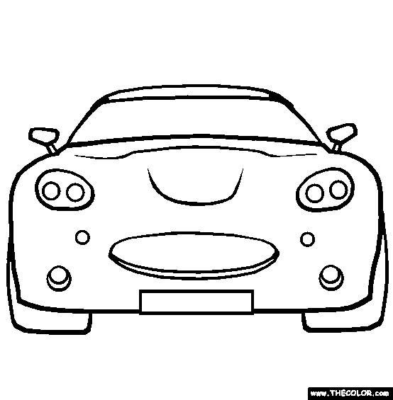 Electric Lightning GT Coloring Page