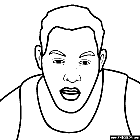 Elgin Baylor Coloring Page