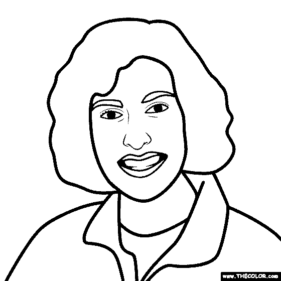 Ellen Ochoa Coloring Page