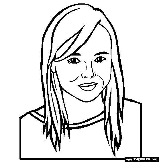 Ellen Page Online Coloring Page