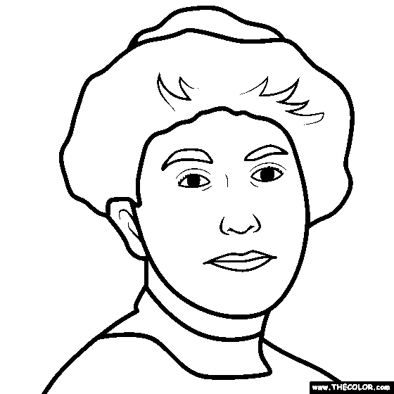 Ellen Wilson Coloring Page