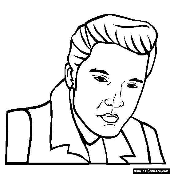 Elvis Presley Coloring Page