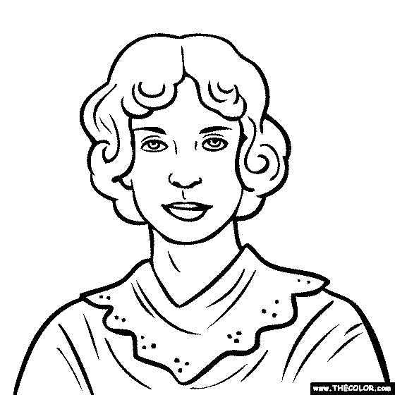 Emily Dickinson Coloring Page