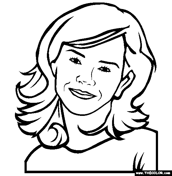 Emma Watson Online Coloring Page