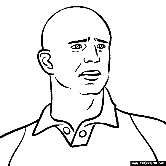 Eric Cantona Coloring Page