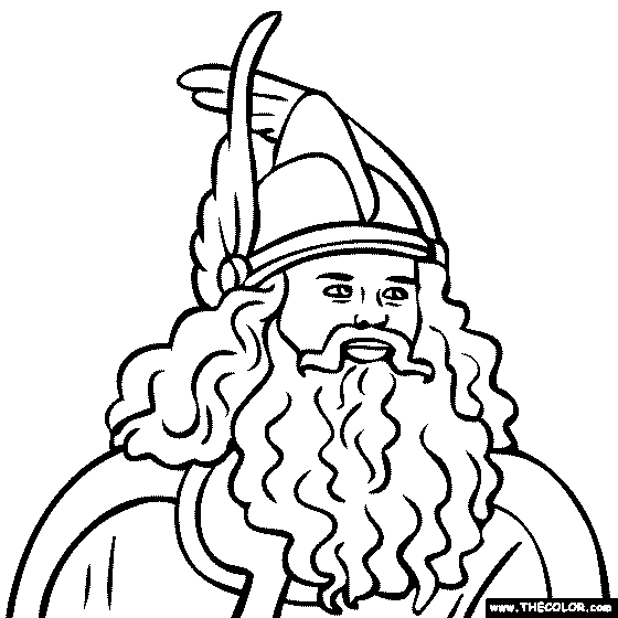 Erik The Red Coloring Page
