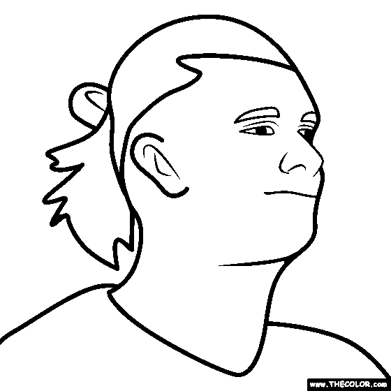 Erling Haaland Coloring Page