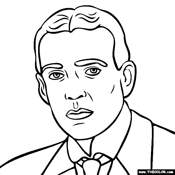 Ernest Shackleton Coloring Page