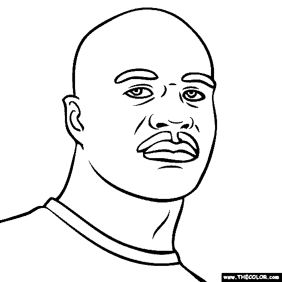 Evander Holyfield Coloring Page