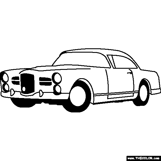 Facel Vega HK500 Coloring Page