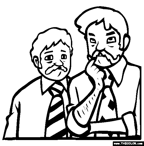 Facial Hair Coloring Page