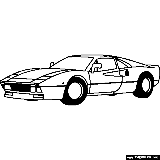 Ferrari 288 GTO 1984 Coloring Page