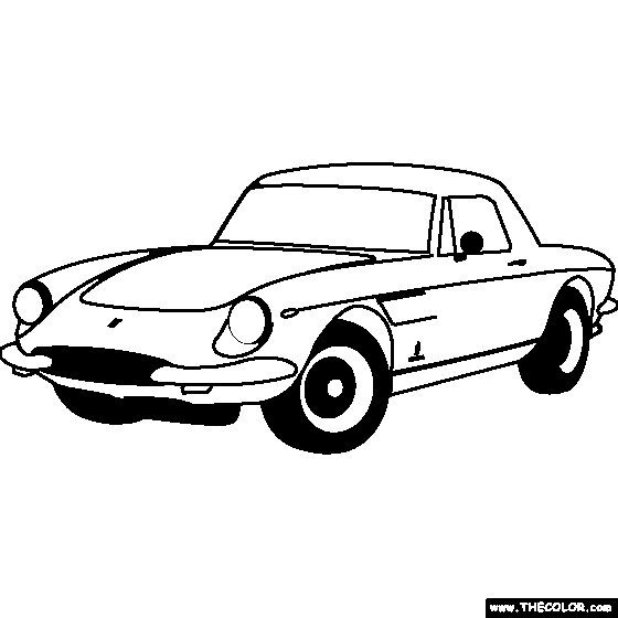 Ferrari America 1964 Coloring Page