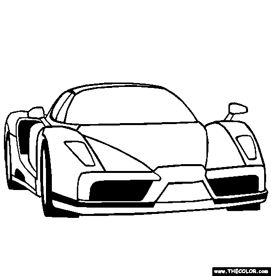 Ferrari Enzo Coloring Page