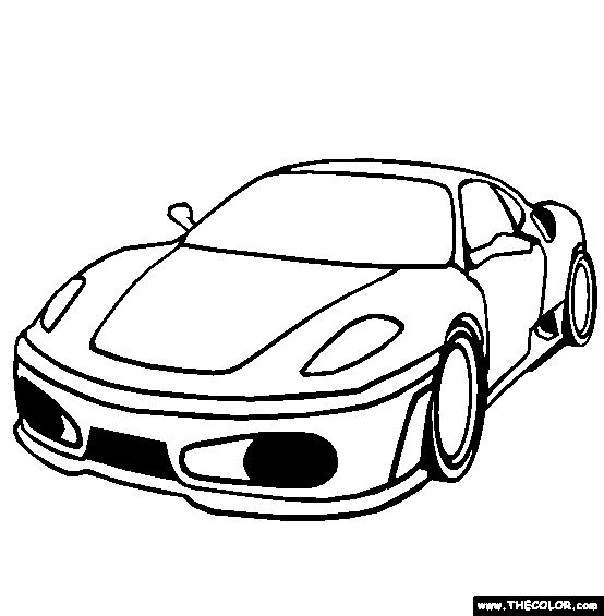 Ferrari F430 Coloring Page