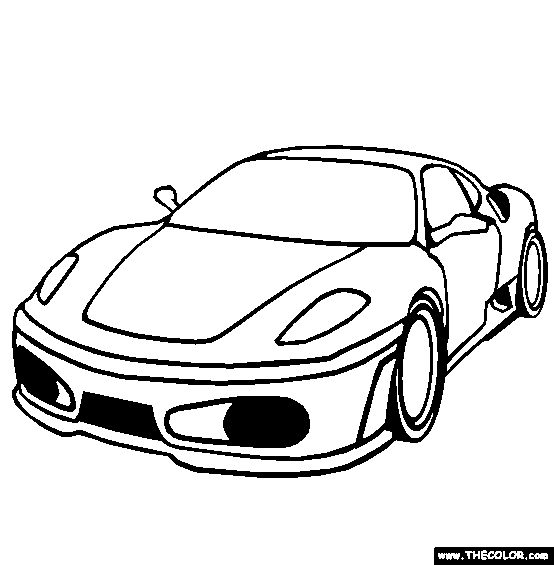 Supercars and Prototype Cars Online Coloring Pages