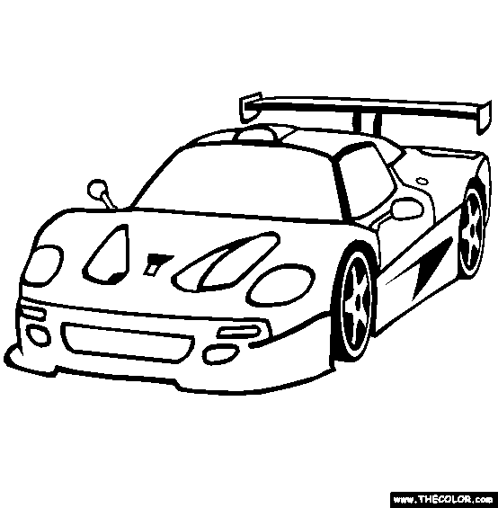 Ferrari F50 Coloring Page