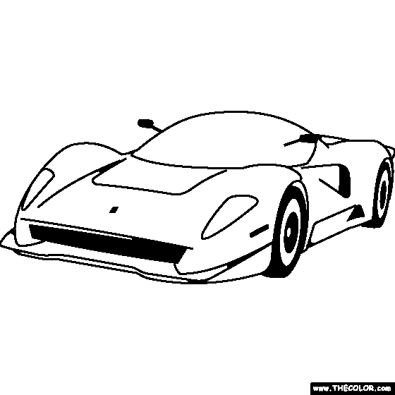 Ferrari P4 5 Pininfarina Coloring Page