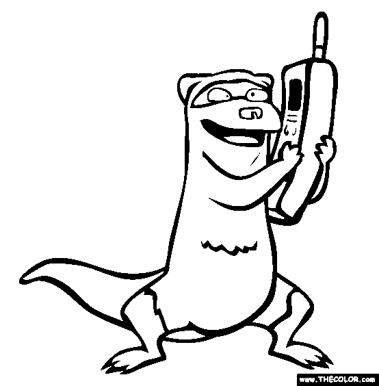 phone coloring page