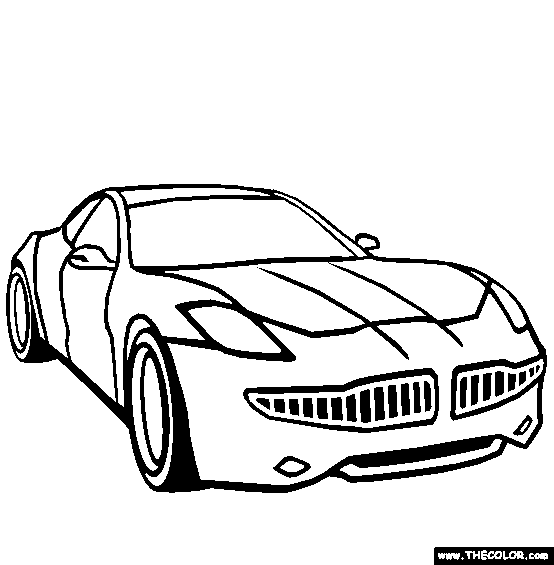 Fisker Karma Coloring Page