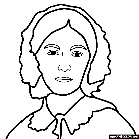 Florence Nightingale Coloring Page