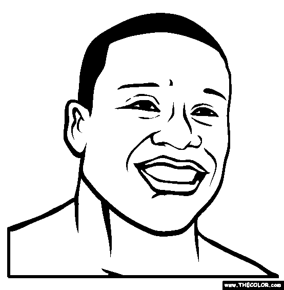 Floyd Mayweather Online Coloring Page