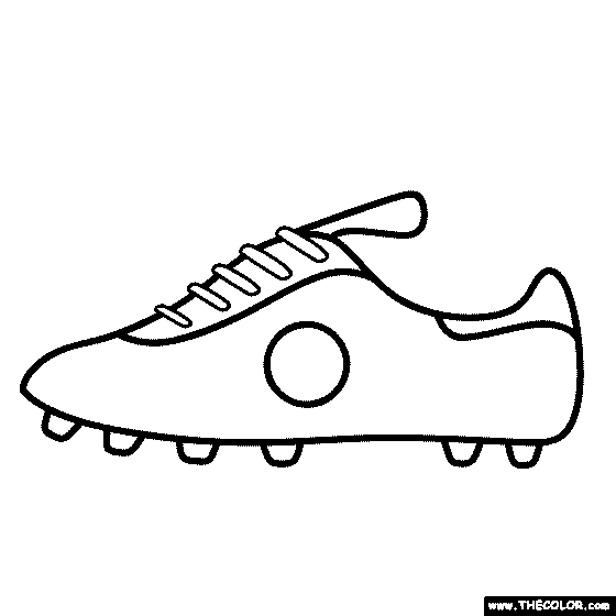Football Cleats Coloring Page