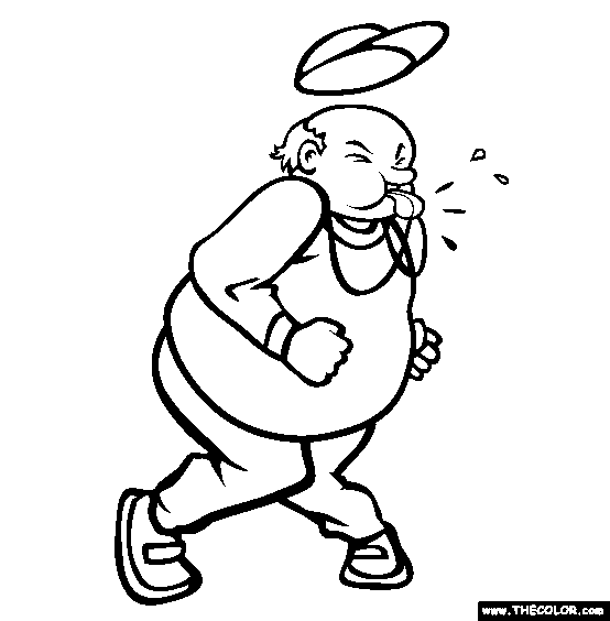 Football Coach Coloring Page