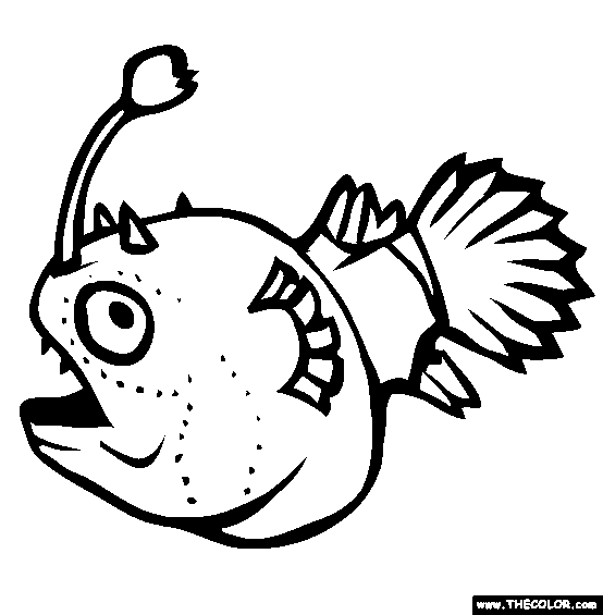 Football Fish Coloring Page