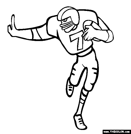 Football Coloring Page